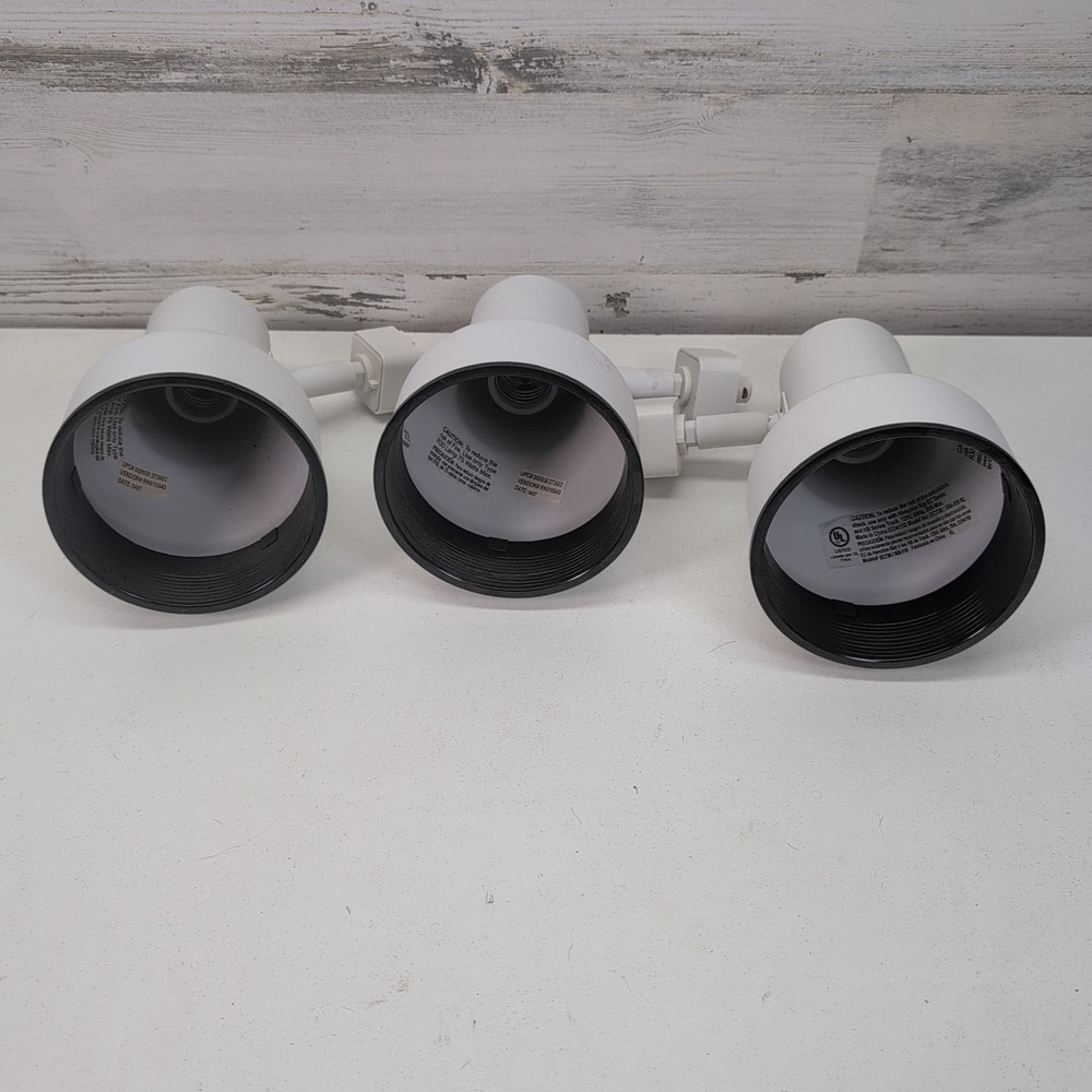 RKI 610543‎ Track Lighting Heads White 3 Pack Replacement Fixture Theater Home